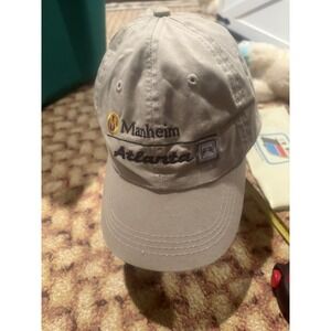 Manheim Atlanta Hat Cap  Khaki Car Show Adjustable Strap (1B)
